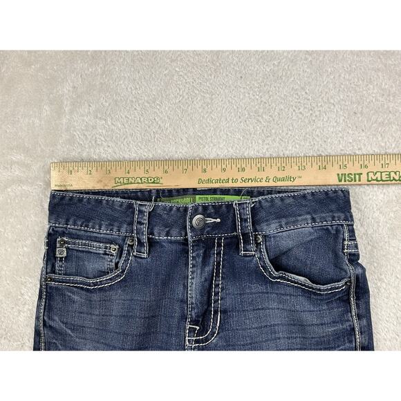 Rock & Roll Denim Pistol Straight Jeans Men 29x32 Wash Thick Stitch Cowboy - Picture 4 of 8